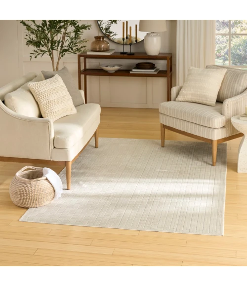 Nourison Washable Charm Ivory WCH02 4 ft. X 6 ft. Rect. Rug