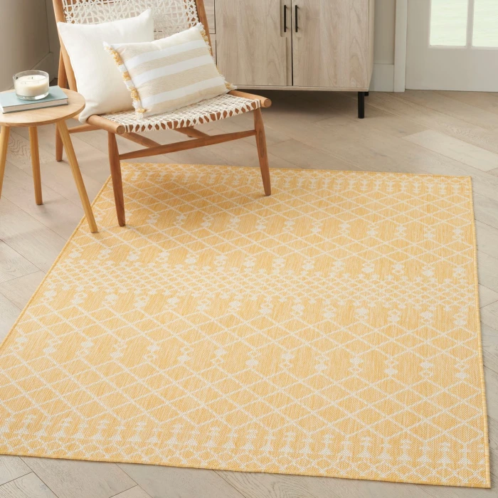Nourison Positano Yellow POS02 5 ft. X 7 ft. Rect. Rug