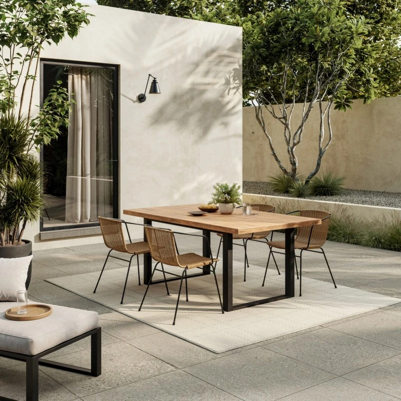 Nourison Horizon Indoor/Outdoor Grey HOZ04 4 ft. x 6 ft. Rect. Rug