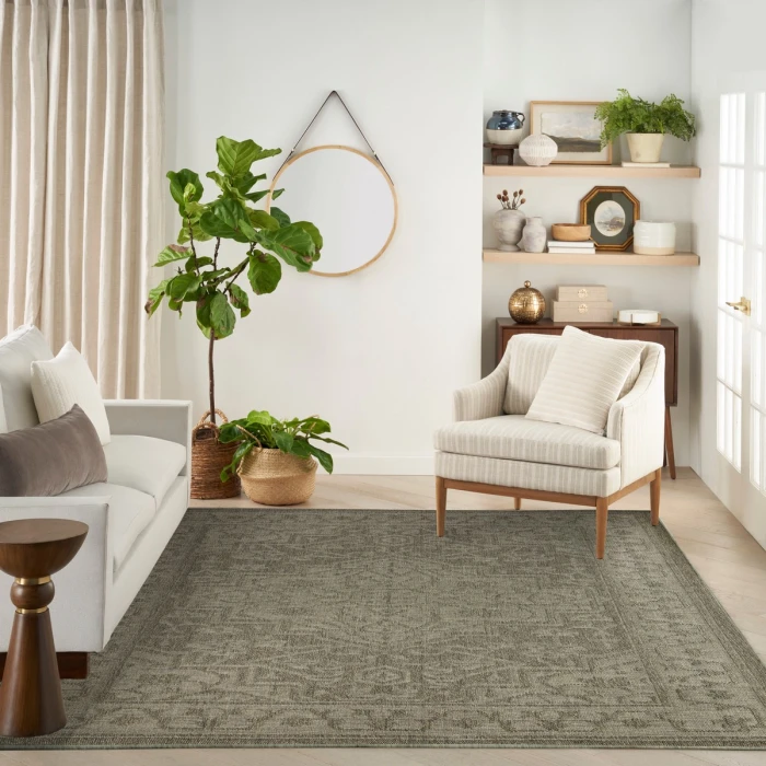 Nourison Tulum Olive TLM05 9 ft. X 12 ft. Rect. Rug