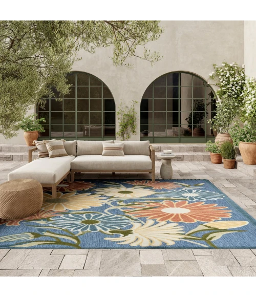 Nourison Aloha Blue Sage ALH33 7 ft. 10 in. X 10 ft. 6 in. Rect. Rug