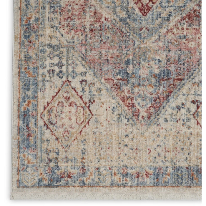 Nourison Home Homestead Blue HMS03 2ft.7in. x 12ft. Rect. Rug