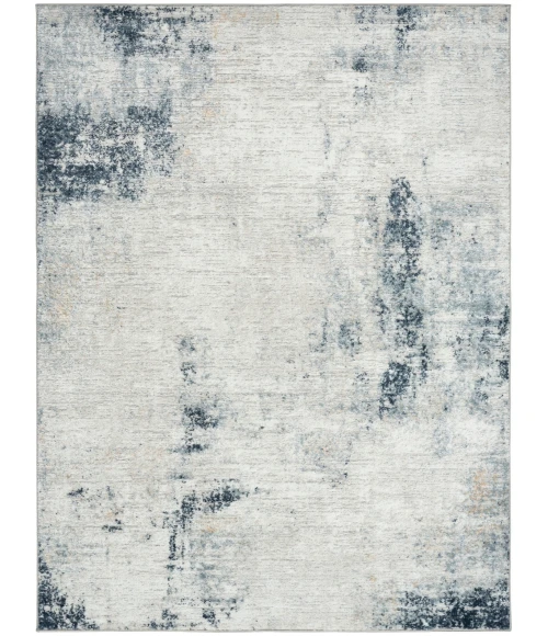 Nourison Dekor Grey Navy DEK07 5 ft. 3 in. X 7 ft. Rect. Rug