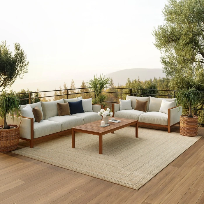 Nourison Tulum Taupe Grey TLM04 8 ft. X 10 ft. Rect. Rug