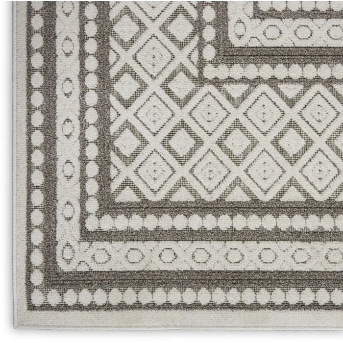 Nourison Key Largo Light Grey KLG02 2ft.2in. x 10ft. Rect. Rug