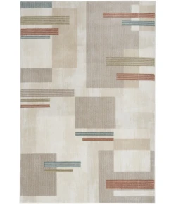 Nourison Thalia Ivory Multicolor THL02 5ft.3in. x 7ft.3in. Rect. Rug