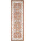 Nourison Astra Machine Washable Rust Ivory ASW20 2 ft. x 6 ft. Rect. Rug
