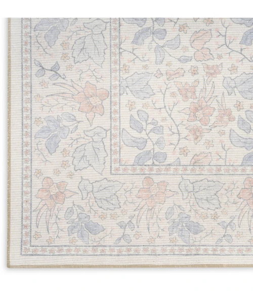 Nourison Home Botanical Washables Cream / Ivory BOT03 7ft.6in. x 9ft.10in. Rect. Rug