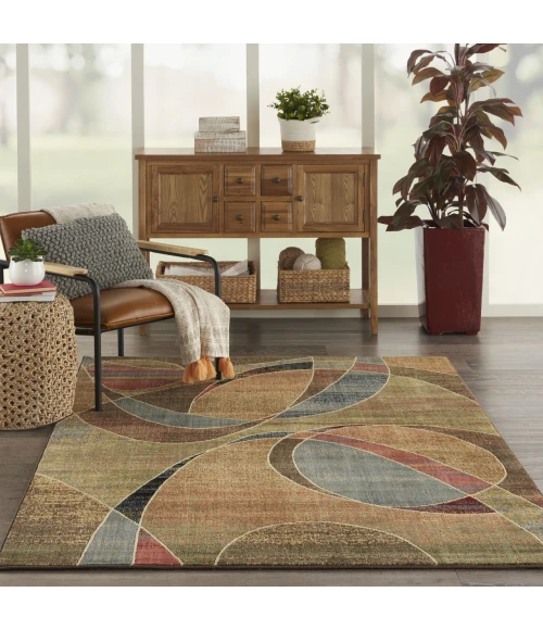 Nourison Expressions Multicolor XP07 5ft.3in. x 7ft.5in. Rect. Rug