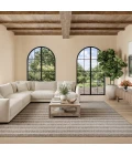 Nourison Positano Grey Ivory POS03 8ft. Square Rug