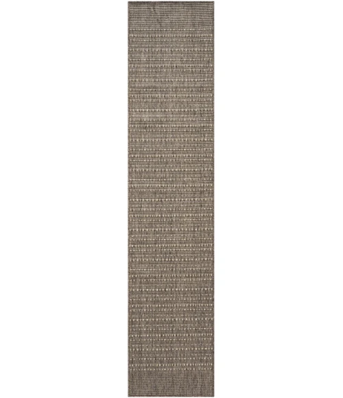 Nourison Tulum Brown TLM01 2 ft. 2 in. X 8 ft. Rect. Rug