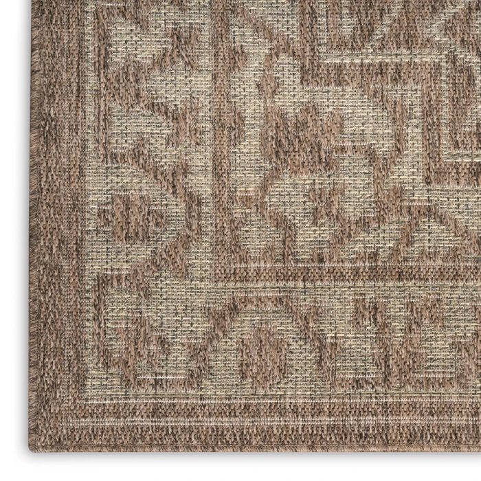 Nourison Tulum Brown TLM05 2 ft. 2 in. X 8 ft. Rect. Rug