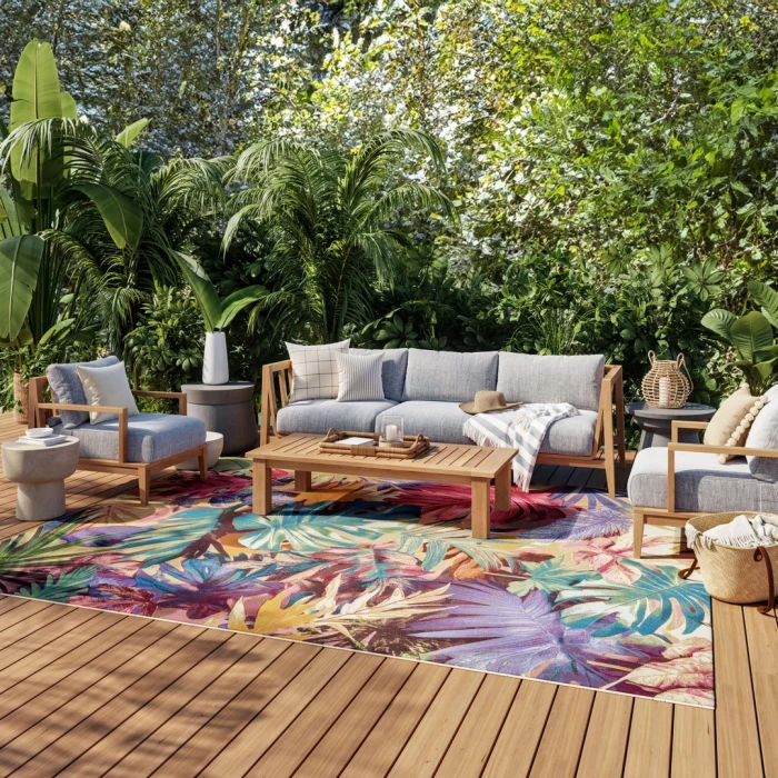 Nourison Color Splash Multicolor CSP07 9ft.10in. x 13ft.2in. Rect. Rug