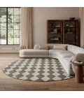 Nourison Positano Charcoal POS04 8ft. Round Rug