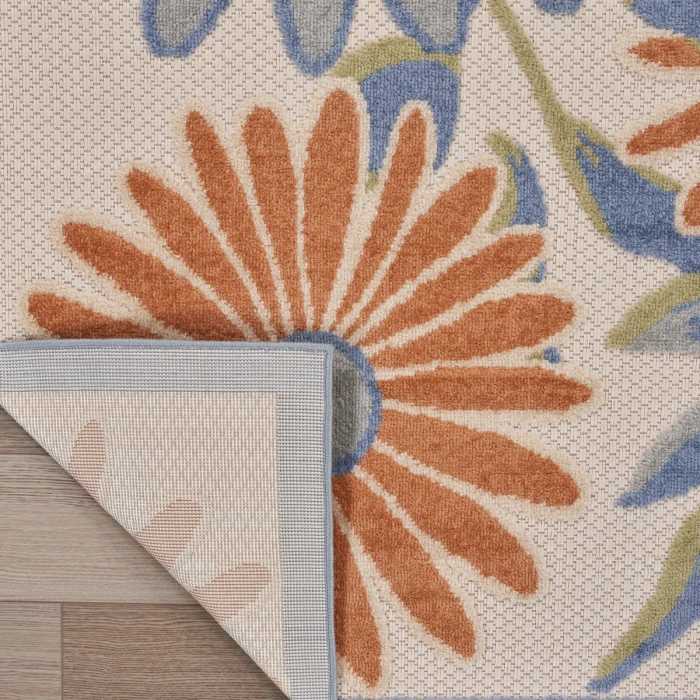 Nourison Aloha Beige Multicolor ALH33 7 ft. 10 in. X 10 ft. 6 in. Rect. Rug