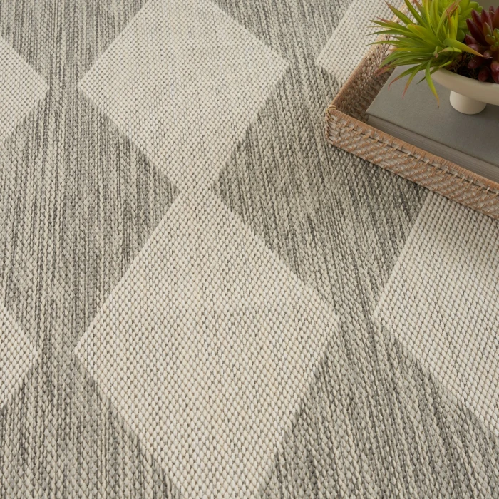 Nourison Positano Light Grey POS04 8 ft. X 10 ft. Rect. Rug
