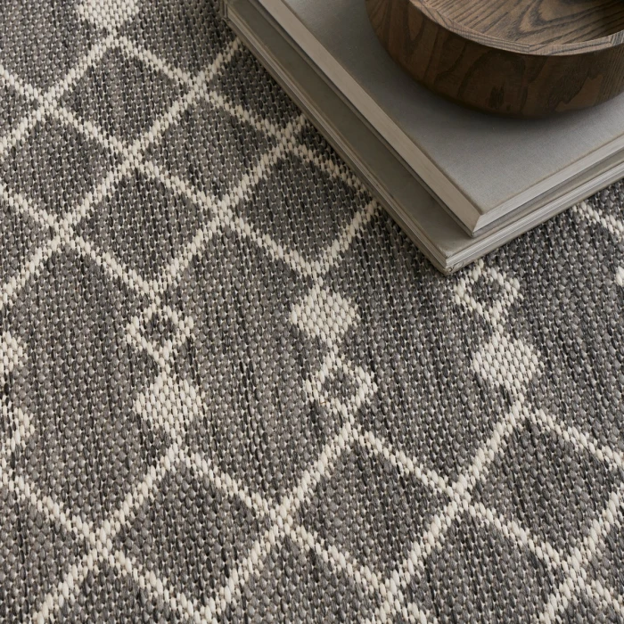 Nourison Positano Charcoal POS02 9 ft. X 12 ft. Rect. Rug