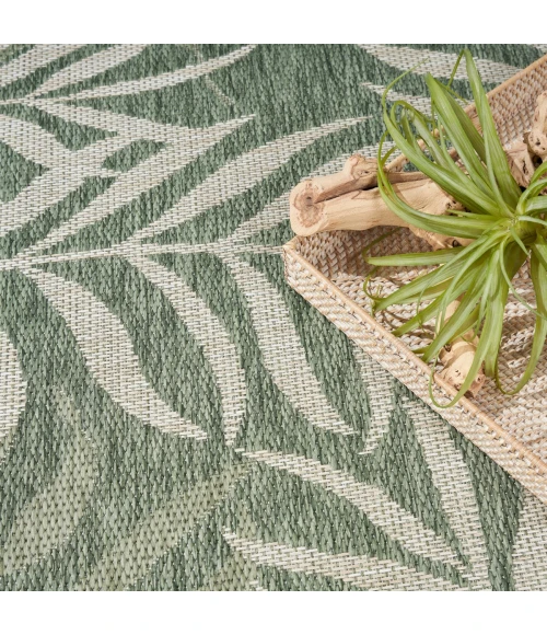 Nourison Garden Oasis Green Ivory GOA01 10 ft. X 14 ft. Rect. Rug