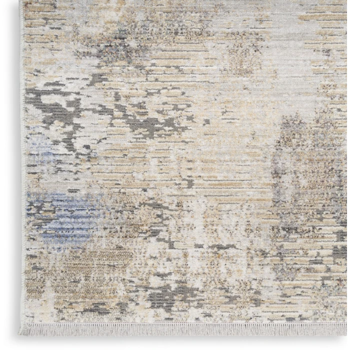 Nourison Abstract Hues Beige Grey ABH01 5ft.3in. x 7ft.6in. Rect. Rug