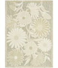 Nourison Aloha Ivory Sage ALH33 5 ft. 3 in. X 7 ft. 5 in. Rect. Rug