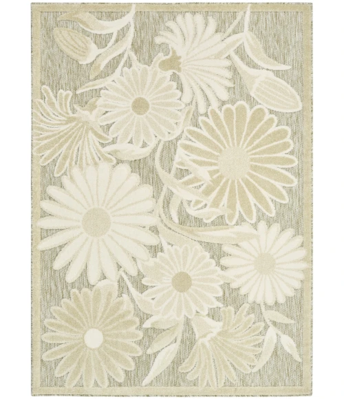 Nourison Aloha Ivory Sage ALH33 5 ft. 3 in. X 7 ft. 5 in. Rect. Rug