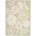 Nourison Home Aloha ALH33 Ivory Sage 5 ft. 3 in. X 7 ft. 5 in. Area Rug