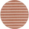 Nourison Home Positano POS03 Terracotta Ivory 6 ft. Round Area Rug