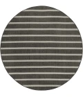 Nourison Positano Black Ivory POS03 8ft. Round Rug