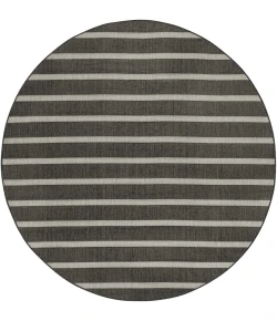 Nourison Positano Black Ivory POS03 8ft. Round Rug