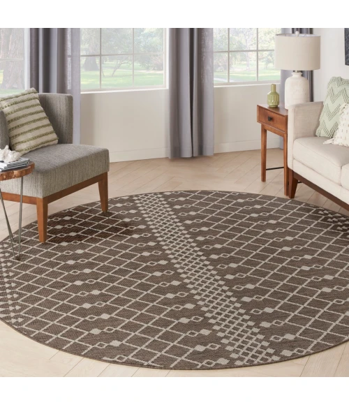 Nourison Positano Natural POS02 8 ft. X Round Rug