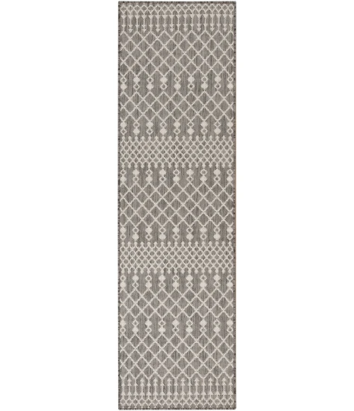 Nourison Positano Charcoal POS02 2ft.2in. x 10ft. Rect. Rug