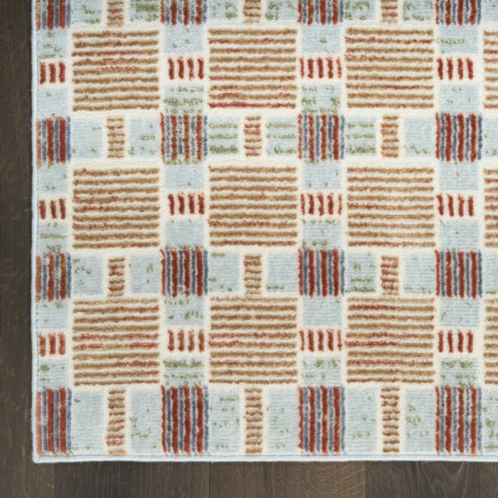 Nourison Nordic Rust Multicolor NRC14 10ft. x 14ft. Rect. Rug