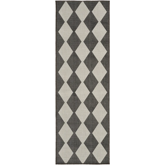 Nourison Positano Black POS04 2ft. x 6ft. Rect. Rug