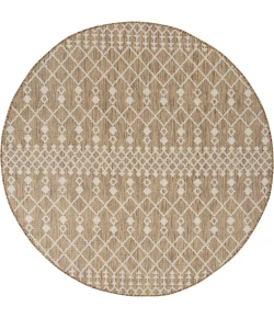 Nourison Positano Jute POS02 6ft. Round Rug