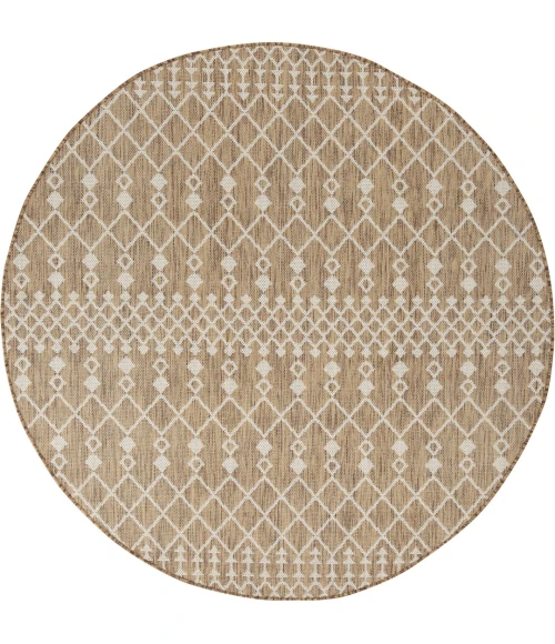 Nourison Positano Jute POS02 6ft. Round Rug