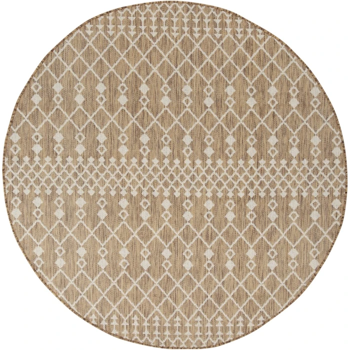 Nourison Positano Jute POS02 6ft. Round Rug