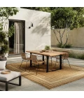 Nourison Horizon Indoor/Outdoor Natural HOZ03 6 ft. X 9 ft. Rect. Rug
