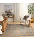 Nourison Vintage Washables Navy Multicolor VWS10 7 ft. 10 in. X 9 ft. 10 in. Rect. Rug