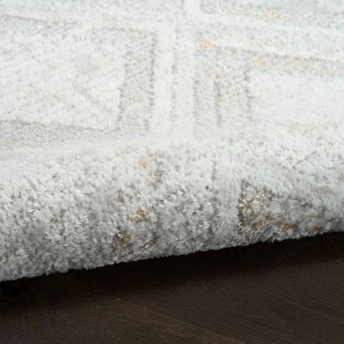 Nourison Dekor Grey DEK05 5 ft. 3 in. X 7 ft. Rect. Rug