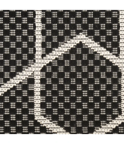 Nourison Horizon Indoor/Outdoor Black HOZ01 5 ft. X 7 ft. Rect. Rug