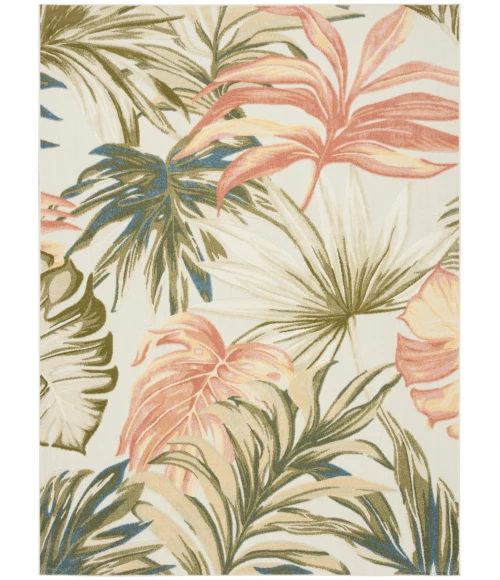 Nourison Aloha Ivory Green ALH43 7 ft. 10 in. X 10 ft. 6 in. Rect. Rug