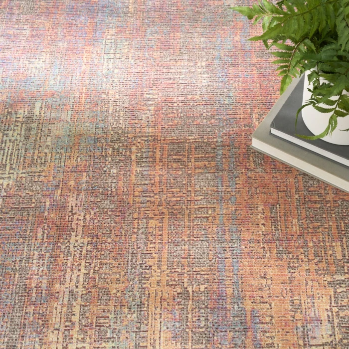Nourison Home Botanical Washables Multicolored BOT05 4ft. x 6ft. Rect. Rug