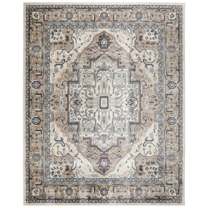 Nourison Quarry Ivory Taupe QUA18 8 ft. X 10 ft. Rect. Rug