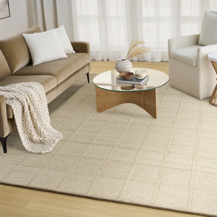 DKNY Pure Framework Beige FRA01 8ft. x 10ft. Rect. Rug