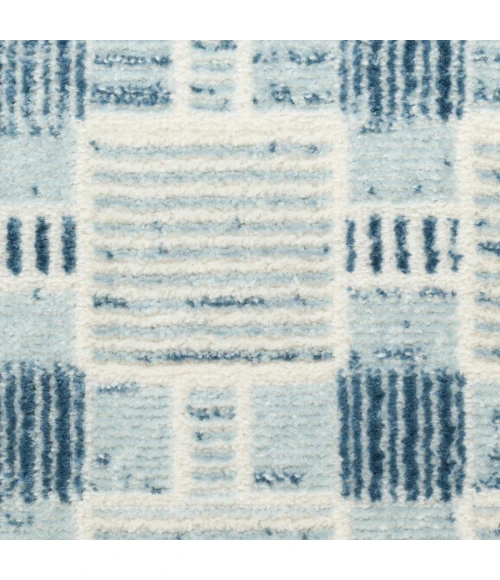 Nourison Nordic Blue NRC14 8 ft. X 10 ft. Rect. Rug