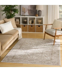 Nourison Home Dekor DEK03 Ivory Taupe 5 ft. 3 in. X 7 ft. Area Rug