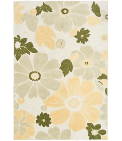Nourison Home Aloha ALH42 Ivory Green 3 ft. 6 in. X 5 ft. 6 in. Area Rug
