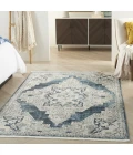Nourison Carina Blue Grey CNA01 4ft. x 6ft. Rect. Rug