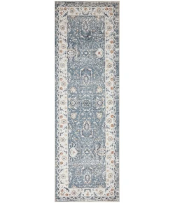Nourison Home Astra Machine Washable ASW20 Blue 2 ft. 2 in. X 8 ft. Area Rug
