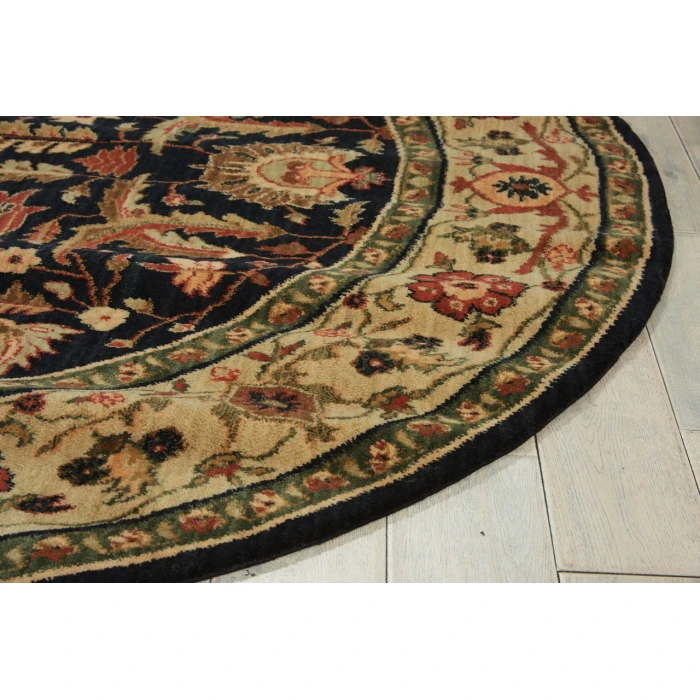 Nourison Home Living Treasures Midnight LI14 5ft.10in. x Round Round Rug